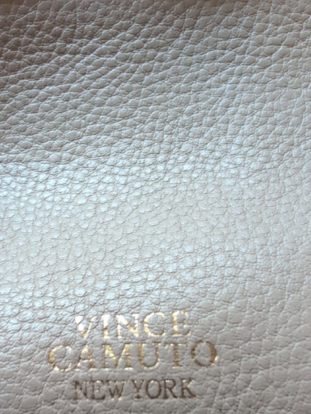Vince Camuto Pebbled Leather Crossbody Bag in Light Blush with Gold Accent - Picture 3 of 10